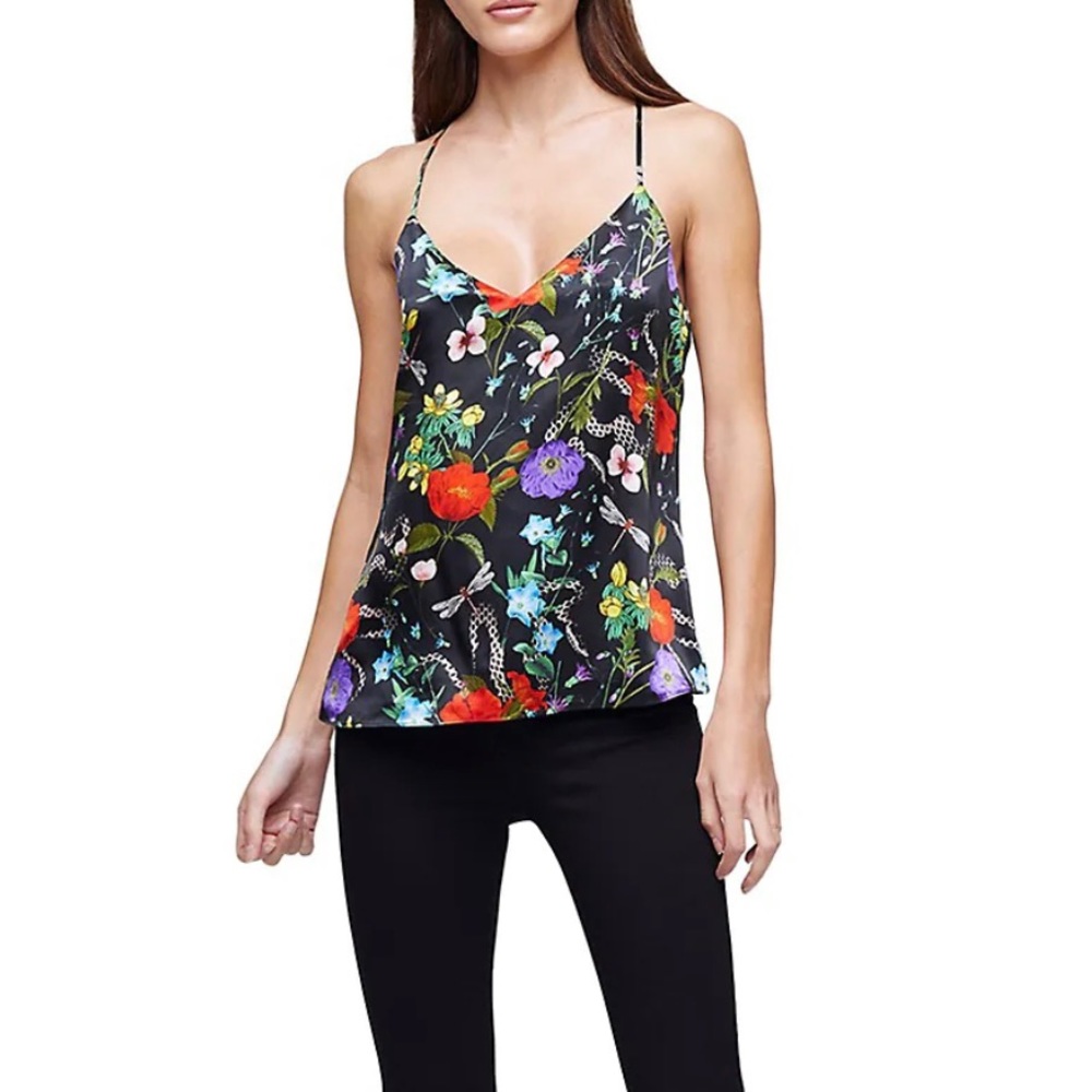 Kylee Floral Silk Camisole